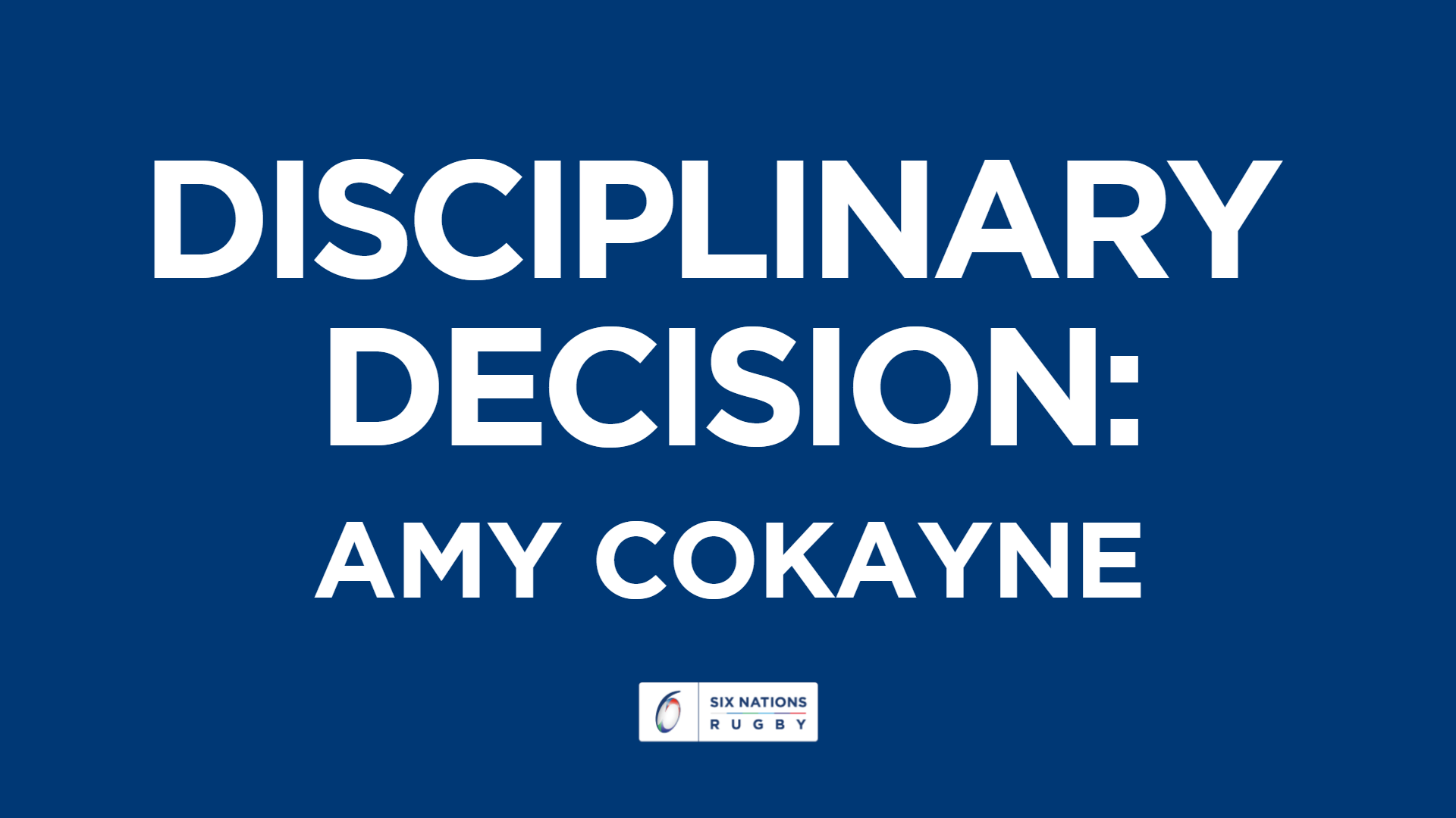 Independent Disciplinary update:  Amy Cokayne Decision