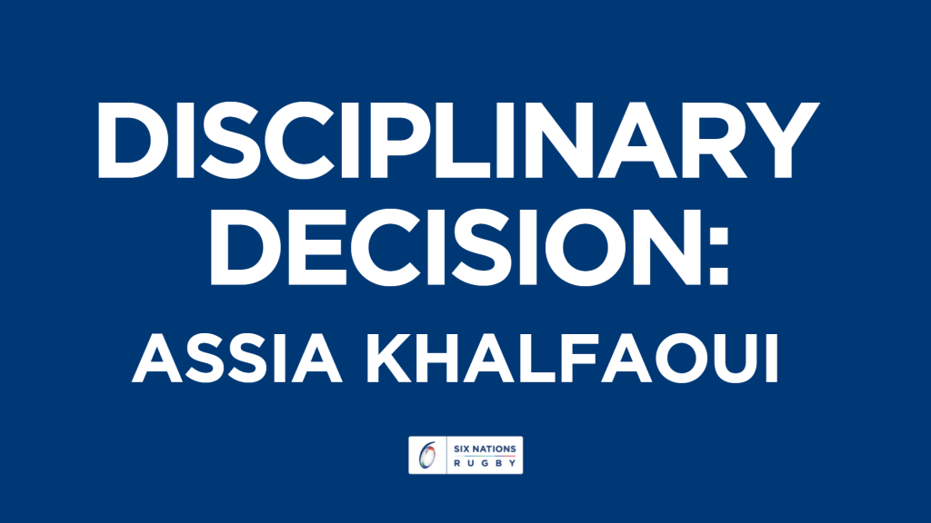 Independent Disciplinary update:  Assia Khalfaoui Decision