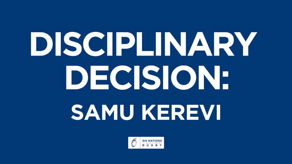 Independent Disciplinary update: Samu Kerevi