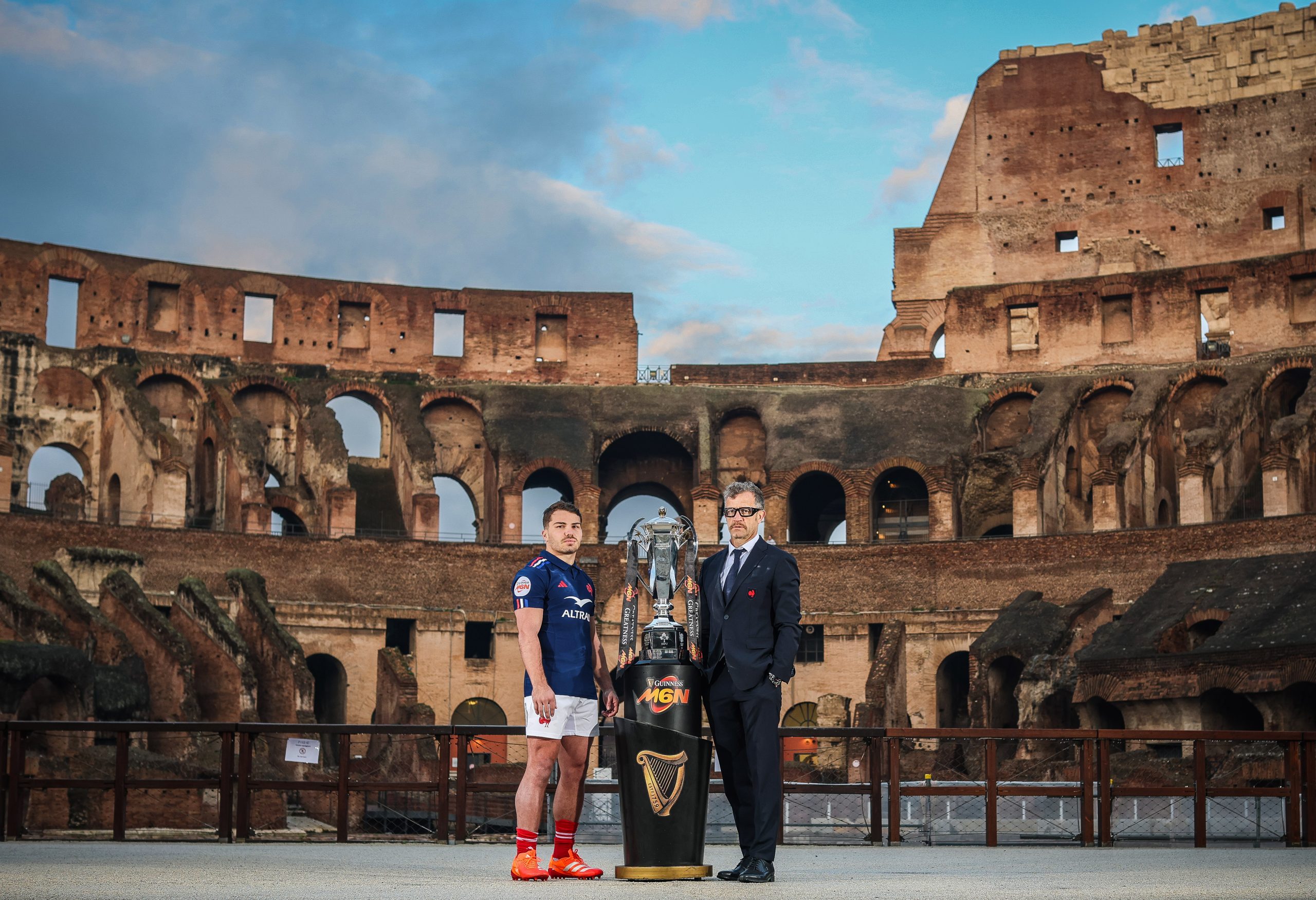 France Captain and Coach (Guinness Men’s Six Nations Launch 2025)