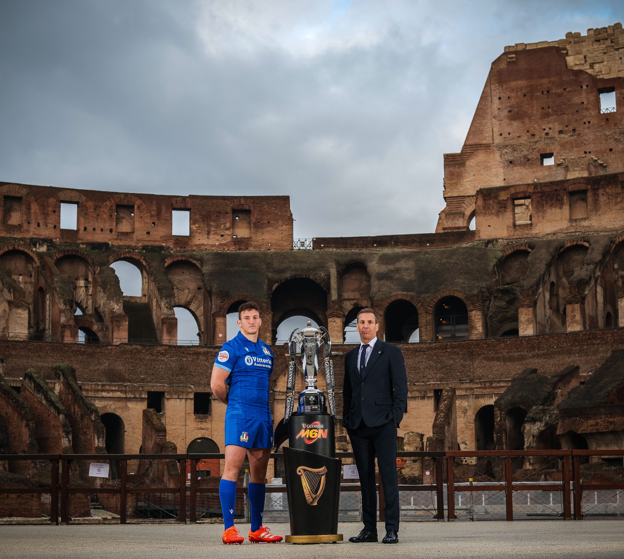Italy Captain and Coach (Guinness Men’s Six Nations Launch 2025)