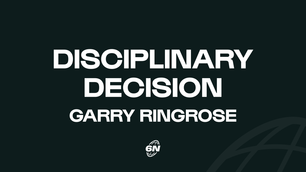 Independent Disciplinary update: Garry Ringrose (Ireland)