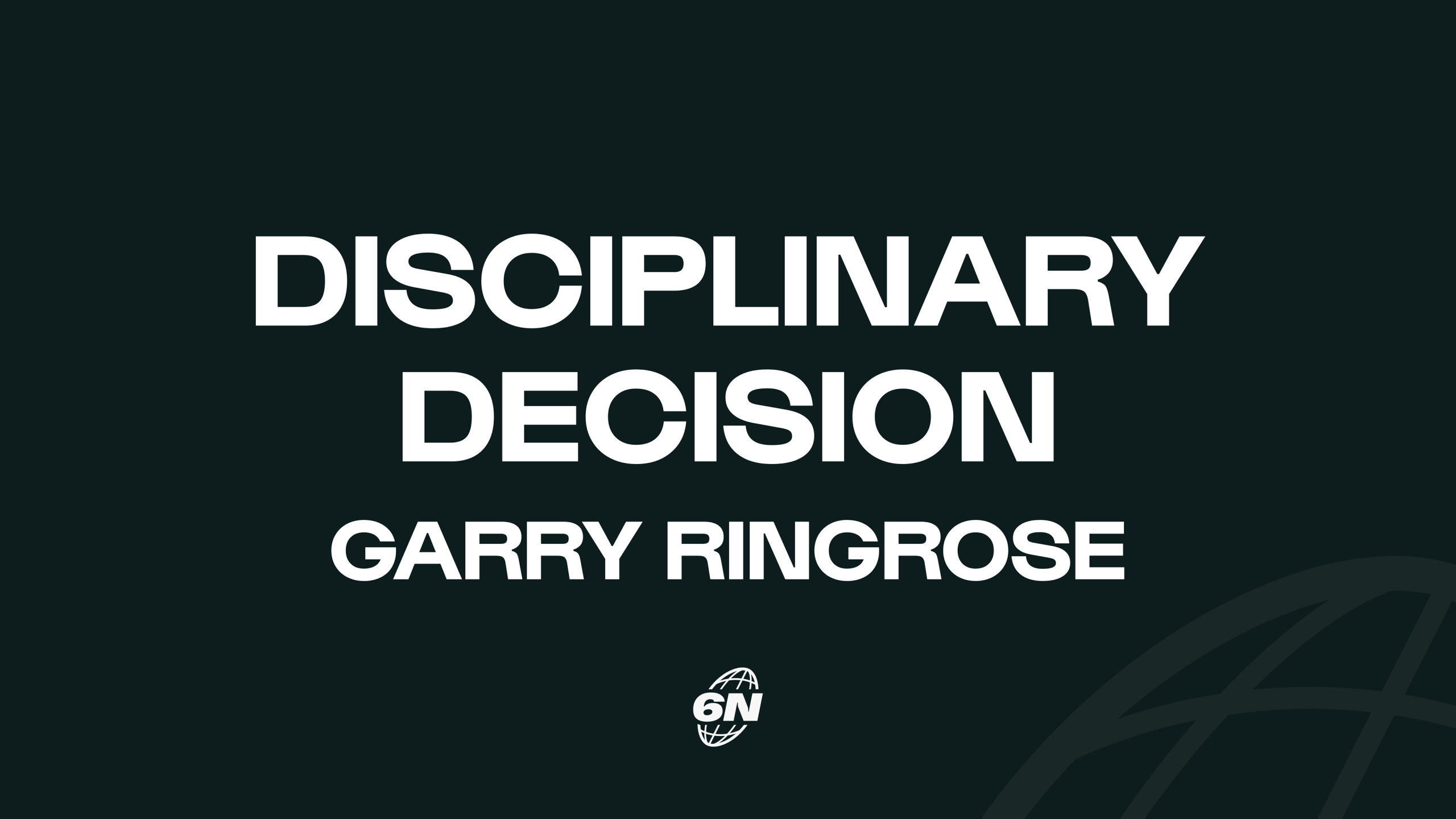 Independent Disciplinary update: Garry Ringrose (Ireland)