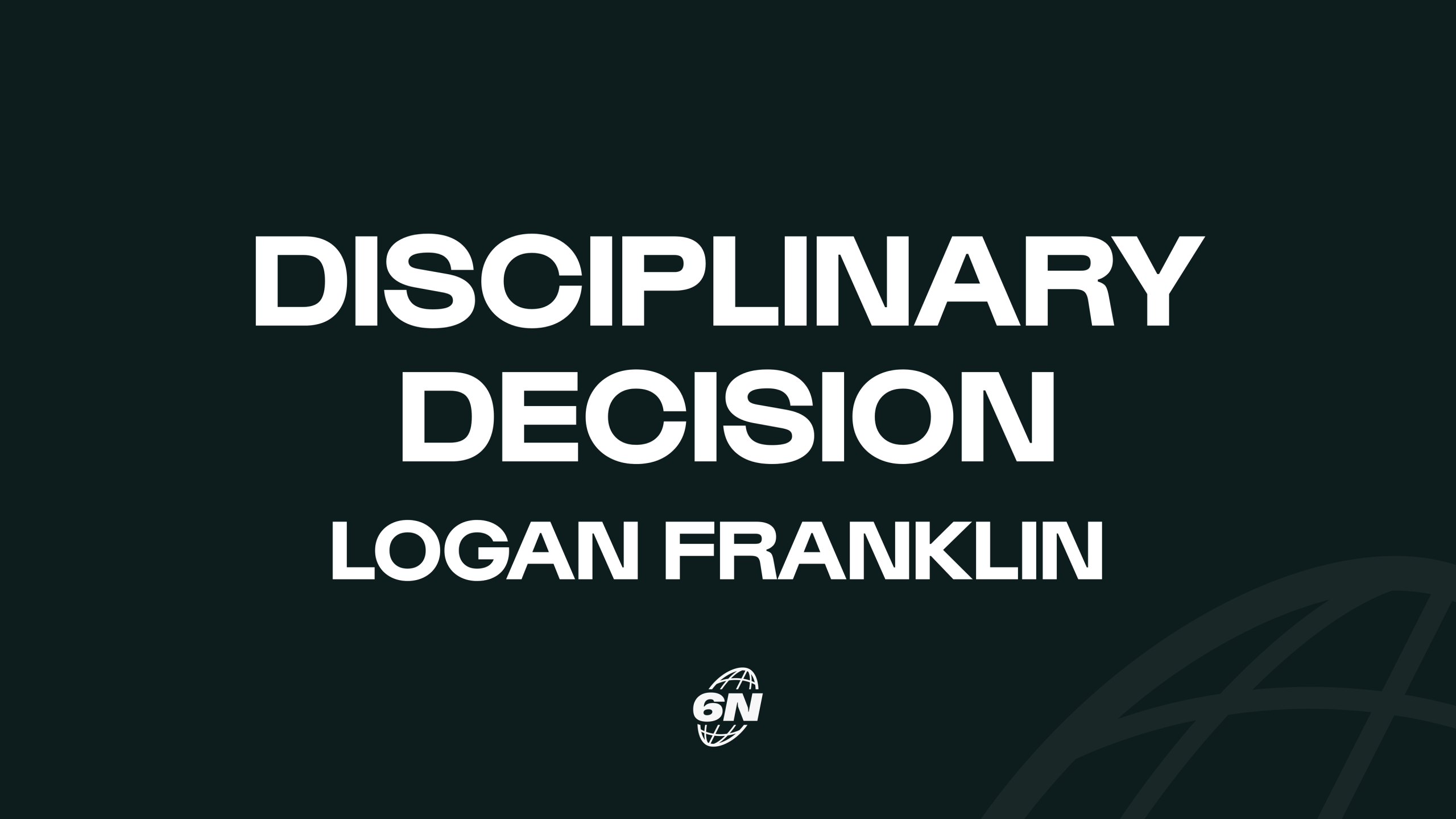 Independent Disciplinary update: Logan Franklin (Wales)