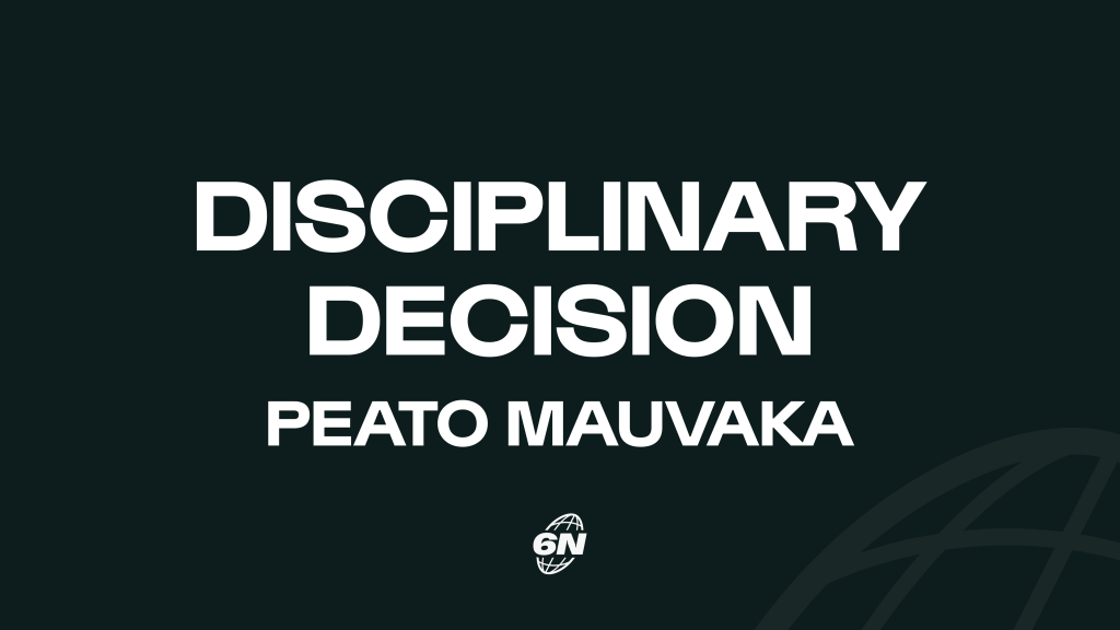 Independent Disciplinary update: Peato Mauvaka (France)
