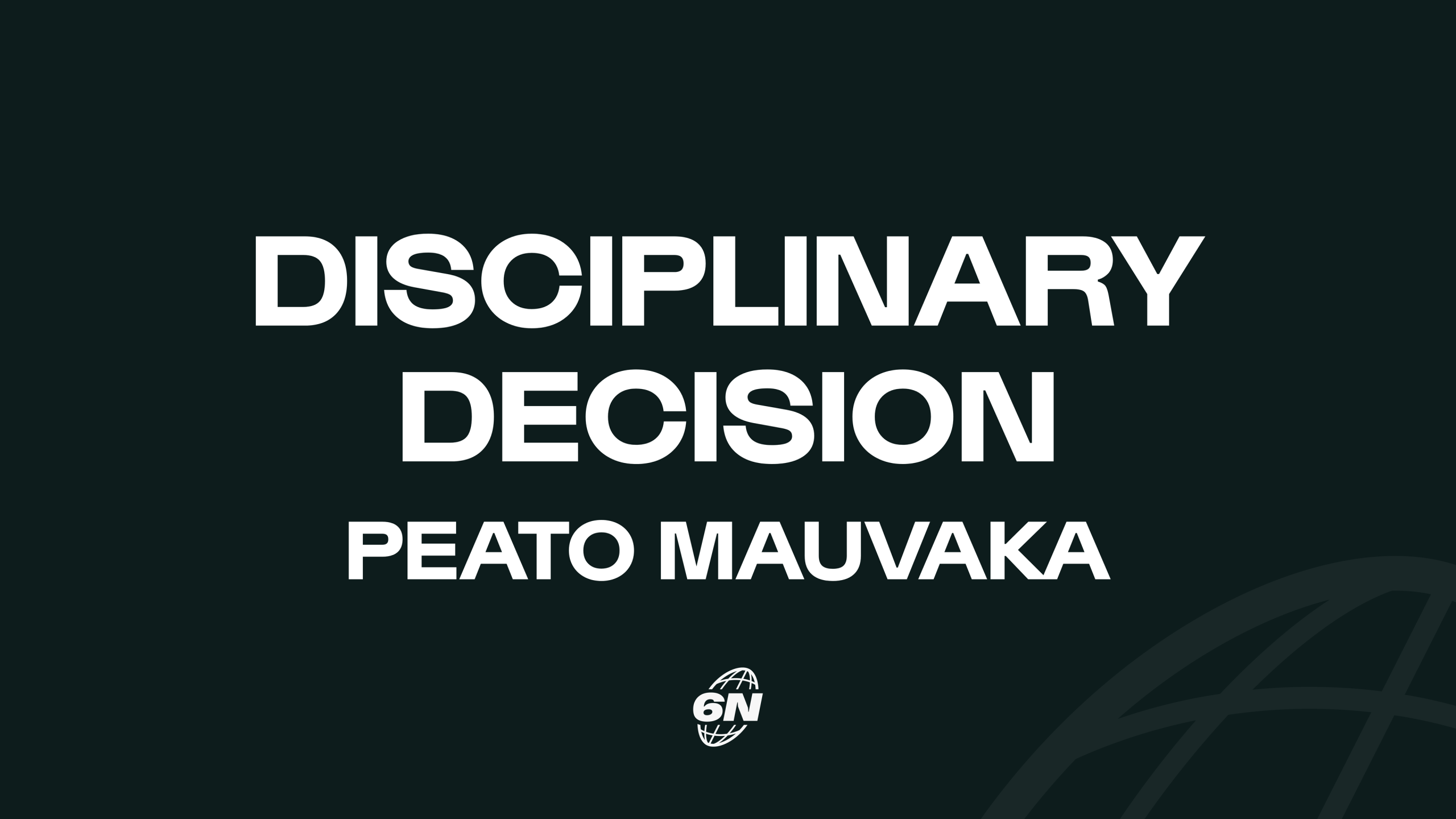 Independent Disciplinary update: Peato Mauvaka (France)