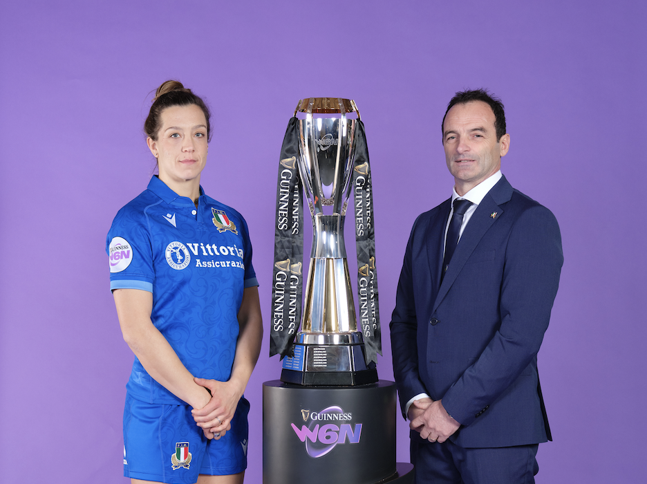 Italy Captain and Coach (Guinness Women’s Six Nations Launch 2025)