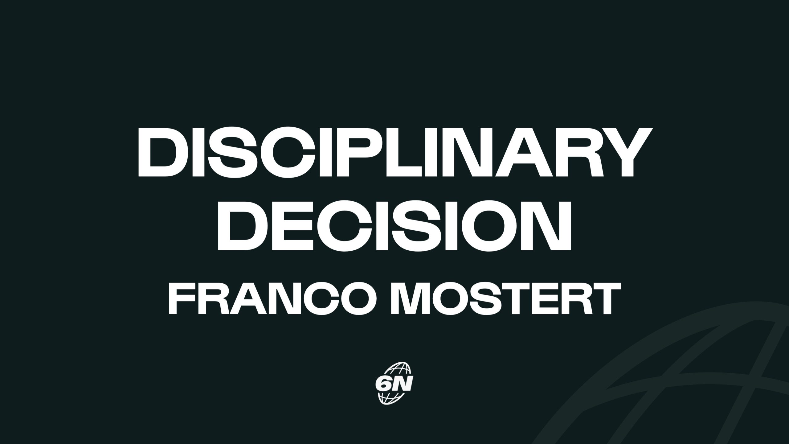 Independent Disciplinary Update: Franco Mostert (South Africa)