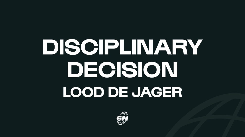 Independent Disciplinary update: Lood de Jager (South Africa)